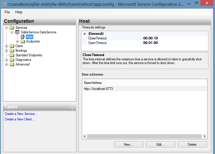 Adding wcf base address